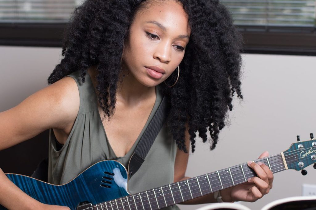 Electric guitar lesson at Rocky Mountain Academy of Music in Colorado Springs